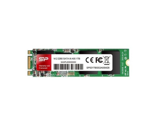 Твердотельный диск 256GB Silicon Power A55, M.2 2280, SATA III [R/W - 560/530 MB/s] TLC