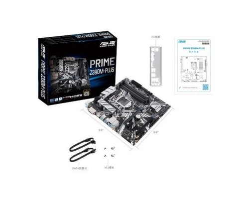 Мат. плата ASUS PRIME Z390M-PLUS S1151v2, iZ390, 4xDDR4, 1xPCI-Ex16, 1xPCI-Ex1, DVI-D, HDMI, SATAIII+RAID, M.2, GB Lan, USB3.1, mATX, Retail