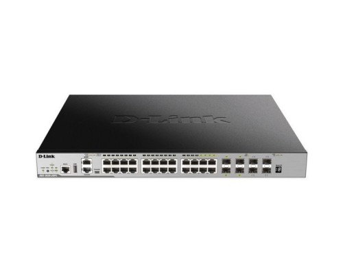 Коммутатор D-Link DGS-3630-28PC/A1ASI Управляемый стекируемый коммутатор 3 уровня с 20 портами 10/100/1000Base-T, 4 комбо?портами 100/1000Base-T/SFP и