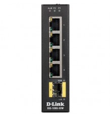 Коммутатор D-Link DIS-100G-5SW/A1A Промышленный неуправляемый коммутатор с 4 портами 10/100/1000Base-T, 1 портом 1000Base-X SFP, функцией энергосбереж                                                                                                    