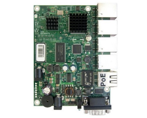 Маршрутизатор RB450G без корпуса RouterBOARD 450G with 680MHz Atheros CPU, 256MB RAM, 5 Gigabit LAN ports, RouterOS L5