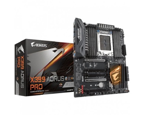 Материнская плата GigaByte X399 AORUS Pro STR4 AMD X399 5xPCI-E GbLAN SATA RAID ATX 8DDR4