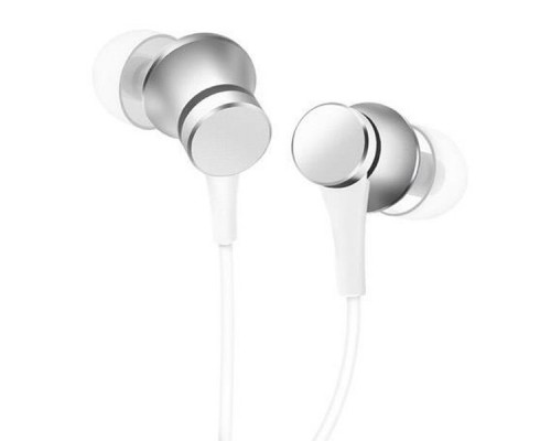 Наушники с микрофоном Xiaomi Mi In-Ear Headphones Basic Silver (HSEJ03JY)