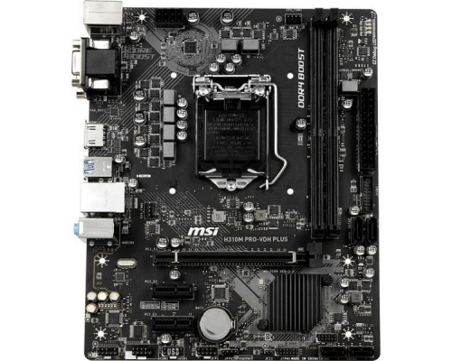 Материнская плата H310M PRO-VDH PLUS, Socket 1151, Intel®H310, 2xDDR4-2666, D-SUB+DVI-D+HDMI, 1xPCI-Ex16, 2xPCI-Ex1, 4xSATA3, 8 Ch Audio, GLan, (4+2)xUSB2.0, (2+2)xUSB3.1, 1xPS/2, mATX, RTL