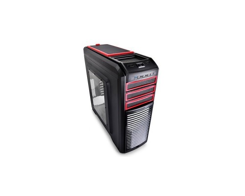 Корпус Deepcool KENDOMEN RD , ATX, без БП, черно-красный, боковое окно, 1x USB 3.0, 2x USB 2.0, 5х 12см вентиляторов, реобас.