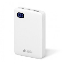 Мобильный аккумулятор Hiper SN10000 Li-Pol 10000mAh 2.4A белый 1xUSB                                                                                                                                                                                      