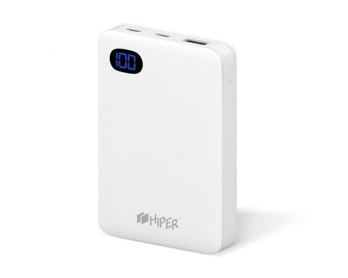 Мобильный аккумулятор Hiper SN10000 Li-Pol 10000mAh 2.4A белый 1xUSB