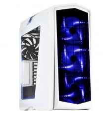 Корпус Silverstone Primera [SST-PM01WA-W] , ATX, без БП ( ATX ), цвет белый с синей подсветкой + окно                                                                                                                                                     