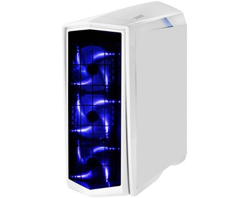 Корпус Silverstone Primera [SST-PM01WA-W] , ATX, без БП ( ATX ), цвет белый с синей подсветкой + окно