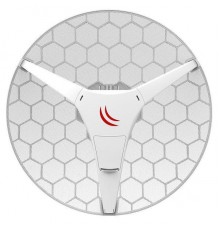 Точка доступа Wi-Fi RBLHG-60ad  (60Ghz antenna with 802.11ad wireless, 650MHz CPU, 64MB RAM, 10/100Mbps LAN port, RouterOS L3, POE, PSU) for use as CPE in Point -to-Multipoint setups for connections up to 800m with wAP 60G AP                         