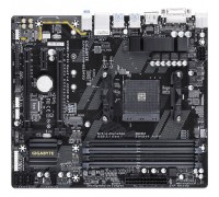 Материнская плата GA-AB350M-DS3H V2, Socket AM4, AMD B350, 4xDDR4-2400, DVI-D+HDMI, 2xPCI-Ex16, 1xPCI-Ex1, 4xSATA3(RAID 0/1/10), 1xM.2, 8 Ch Audio, GLan, (4+4)xUSB2.0, (4+2)xUSB3.1, 1xPS/2, mATX, RTL                                                   