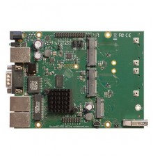 Маршрутизатор RBM33G RouterBOARD M33G with Dual Core 880MHz CPU, 256MB RAM, 3x Gbit LAN, 2x miniPCI-e, 2x SIM slots, USB, microSD slot, M.2 slot, RouterOS L4 OEM                                                                                         