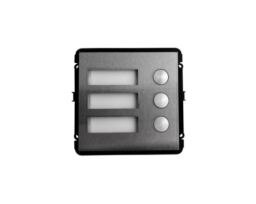 Модуль с 3-мя кнопками; Материал: Металл; WEB интерфейс; LAN; Питание DC 12В или VTNS1060A ; Габаритные размеры: 110mm x 120 mm x 24.9 mm;