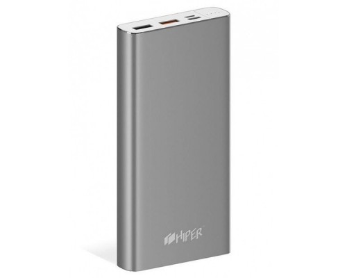 Мобильный аккумулятор Hiper MPX15000 Li-Pol 15000mAh 2.4A+3A+3A серый 2xUSB