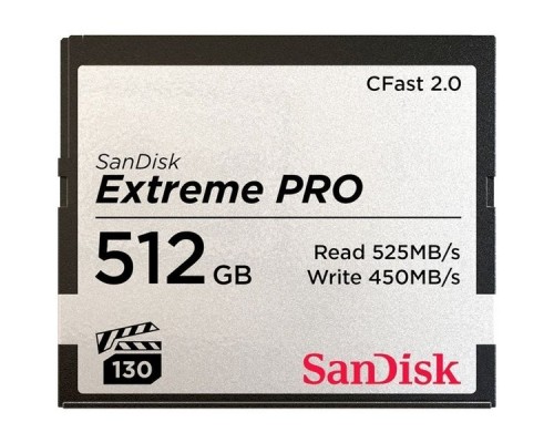Флеш карта CFAST2.0 512GB SanDisk Extreme Pro 525Mb/s