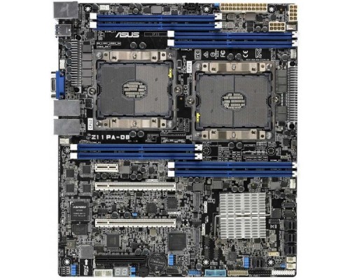 Серверная системная плата MB ASUS Z11PA-D8 Intel C621, 2*LGA 3647, 8*DIMM slots (up to 1024Gb DDR4 2666/2400MHz), 2*PCI-Ex16, 1*PCI-Ex8,1*MIO, 12*SATA 6Gb/s (12 by 3 mini-SAS HD), 4*Intel I210AT + 1*Management Port, Aspeed AST2500 64MB,  4*USB3.0, CE