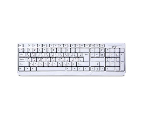 Клавиатура SVEN KB-C2200W White USB, беспроводная