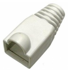 Защитные колпачки для кабеля 6,0мм cat.5, на соединение коннектора с кабелем, белый, 100 шт. в пчк                                                                                                                                                        