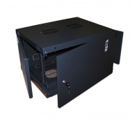 Шкаф настенный Next, 6U 550x450, металлическая дверь, черный                                                                                                                                                                                              