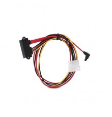 Переходник molex+SATA/SATA, 15pin+7pin, (длина инт - 45см, питание - 15см)  VCOM VHC7702                                                                                                                                                                  