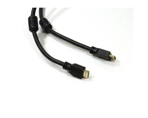 Кабель HDMI-19M --- HDMI-19M ver 2.0+3D/Ethernet,2 фильтра 15m Telecom TCG200F-15M