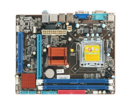 Материнская плата G41CRL3, Socket 775, Intel®G41+ICH7, 2xDDR2-800, D-SUB, 1xPCI-Ex16, 1xPCI, 4xSATA2, 1xIDE, 6 Ch Audio, GLan, (6+2)xUSB2.0, COM, mATX, RTL