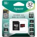 Память SD Card microSDHC 32GB Apacer Memory Card AP32GMCSH10U5-R UHS-I U1 Class 10, R85, Adapter, RTL