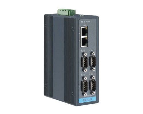 Модуль интерфейсный EKI-1224-CE   Интерфейсный модуль Modbus TCP и Modbus RTU/ASCII, 2 порта Ethernet, 4 порта RS-232/422/485 Advantech