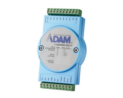 Модуль интерфейсный ADAM-4017-D2E   Модуль ввода, 8 каналов аналогового ввода, Modbus ASCII Advantech