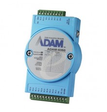 Модуль интерфейсный ADAM-6060-D   Модуль ввода-вывода, 6 каналов дискретного ввода, 6 каналов дискретного вывода с реле, 1xEthernet, Modbus TCP Advantech                                                                                                 