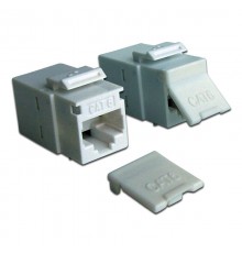 Повторитель портов RJ-45, неэкранированный, кат.6, формата Keystone, белый                                                                                                                                                                                