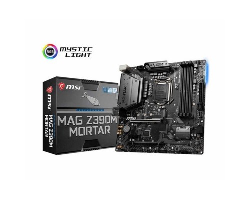 Материнская плата MSI MAG Z390M MORTAR S1151 Z390 2xPCI-E DVI+HDMI+DP GbLAN SATA RAID MicroATX 4DDR4 (RTL)