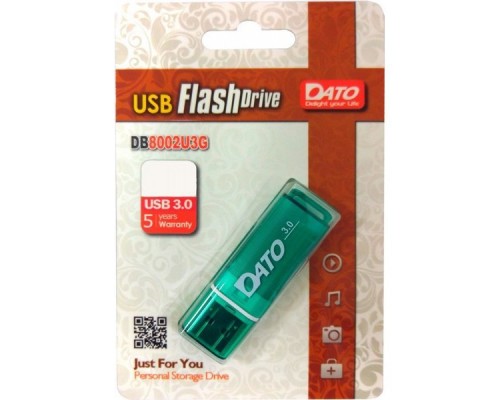 Флеш Диск Dato 32Gb DB8002U3 DB8002U3G-32G USB3.0 зеленый