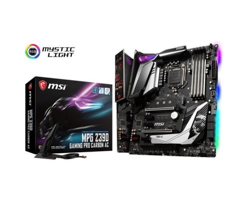 Материнская плата MSI MPG Z390 GAMING PRO CARBON AC S1151 Z390 3xPCI-E HDMI+DP GbLAN SATA RAID ATX 4DDR4