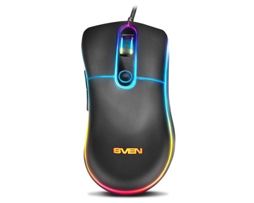 Игровая мышь SVEN RX-G940 USB (5+1кл. 600-6000 DPI, SoftTouch, подсветка, игров. упак)