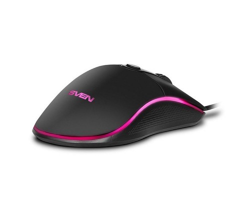 Игровая мышь SVEN RX-G940 USB (5+1кл. 600-6000 DPI, SoftTouch, подсветка, игров. упак)