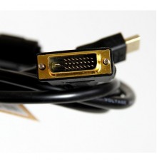 Кабель HDMI - DVI dual link (19M -25M) 3м TV-COM LCG135F-3M 2 фильтра                                                                                                                                                                                     