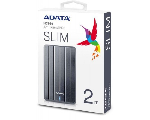 Жесткий диск A-Data USB 3.0 2Tb AHC660-2TU31-CGY HC660 DashDrive Durable 2.5