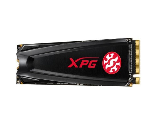 Жесткий диск SSD M.2 2280 256GB ADATA XPG GAMMIX S5 Client SSD AGAMMIXS5-256GT-C PCIe Gen3x4 with NVMe, 2100/1200, IOPS 190/180K, MTBF 2M, 3D TLC, 150TBW, NVMe 1.3, Heat Sink, RTL (469250)