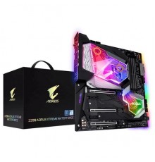 Материнская плата Z390 AORUS XTREME WATERFORCE, Socket 1151, Intel®Z390, 4xDDR4-2666, HDMI, 3xPCI-Ex16, 2xPCI-Ex1, 6xSATA3(RAID 0/1/5/10), 3xM.2, 8 Ch Audio, 1xGLan, 1x10GLan, Wi-Fi, (2+4)xUSB2.0, (6+2)xUSB3.1, (2+1)xUSB3.1 Type-C™, ATX, RTL,        