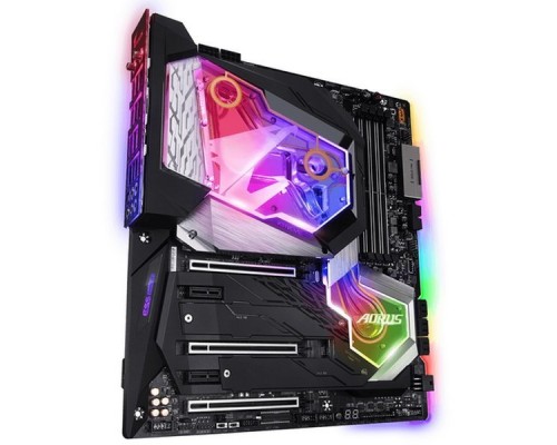 Материнская плата Z390 AORUS XTREME WATERFORCE, Socket 1151, Intel®Z390, 4xDDR4-2666, HDMI, 3xPCI-Ex16, 2xPCI-Ex1, 6xSATA3(RAID 0/1/5/10), 3xM.2, 8 Ch Audio, 1xGLan, 1x10GLan, Wi-Fi, (2+4)xUSB2.0, (6+2)xUSB3.1, (2+1)xUSB3.1 Type-C™, ATX, RTL,