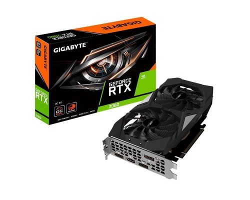 Видеокарта RTX™ 2060 OC 6G, PCI-Ex16 3.0, 6GB, GGDR6, 192bit, HDMI/3xDP, (GV-N2060OC-6GD), RTL