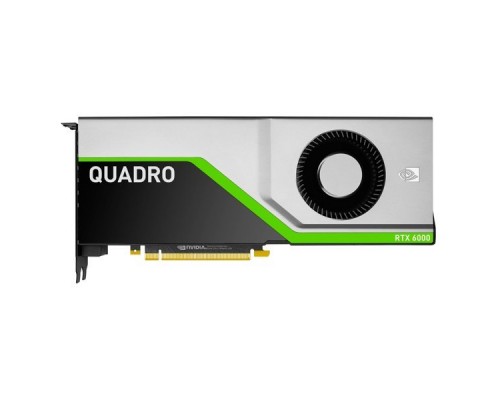 Проф видеокарта 24Gb PCI-E PNY nVidia Quadro RTX 6000 GDDR6, 384 bit, 4*DP, Virtual Link, DP to DVI-D (SL) cable, 8 pin power supply cable