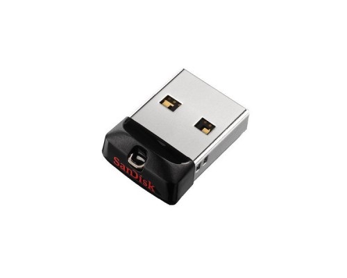 Флеш Диск Sandisk 64Gb Cruzer Fit SDCZ33-064G-G35 USB2.0 черный