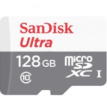 Флеш карта microSDXC 128Gb Class10 Sandisk SDSQUNS-128G-GN6MN Ultra 80 w/o adapter                                                                                                                                                                        