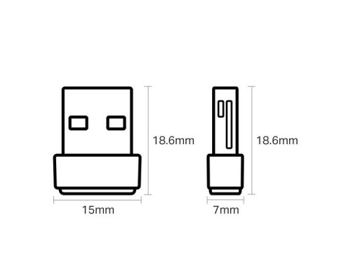 Адаптер TP-Link Archer T2U Nano Wireless USB Adapter (802.11a/b/g/n/ac, 433Mbps)