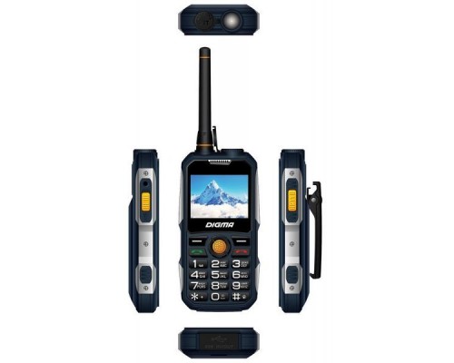 Мобильный телефон Digma A230WT 2G Linx 32Mb темно-зеленый моноблок 2Sim 2.31