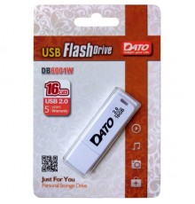 Флеш Диск Dato 16Gb DB8001 DB8001W-16G USB2.0 белый                                                                                                                                                                                                       