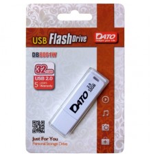 Флеш Диск Dato 32Gb DB8001 DB8001W-32G USB2.0 белый                                                                                                                                                                                                       