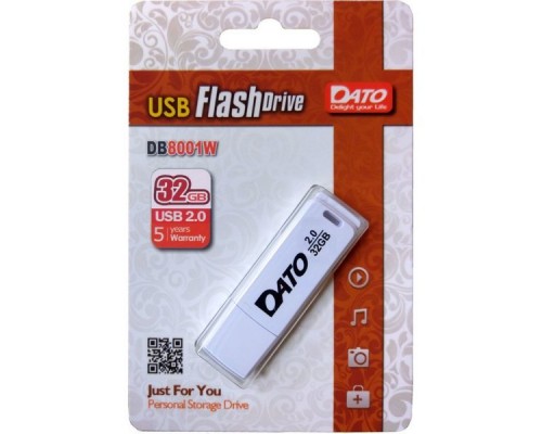 Флеш Диск Dato 32Gb DB8001 DB8001W-32G USB2.0 белый